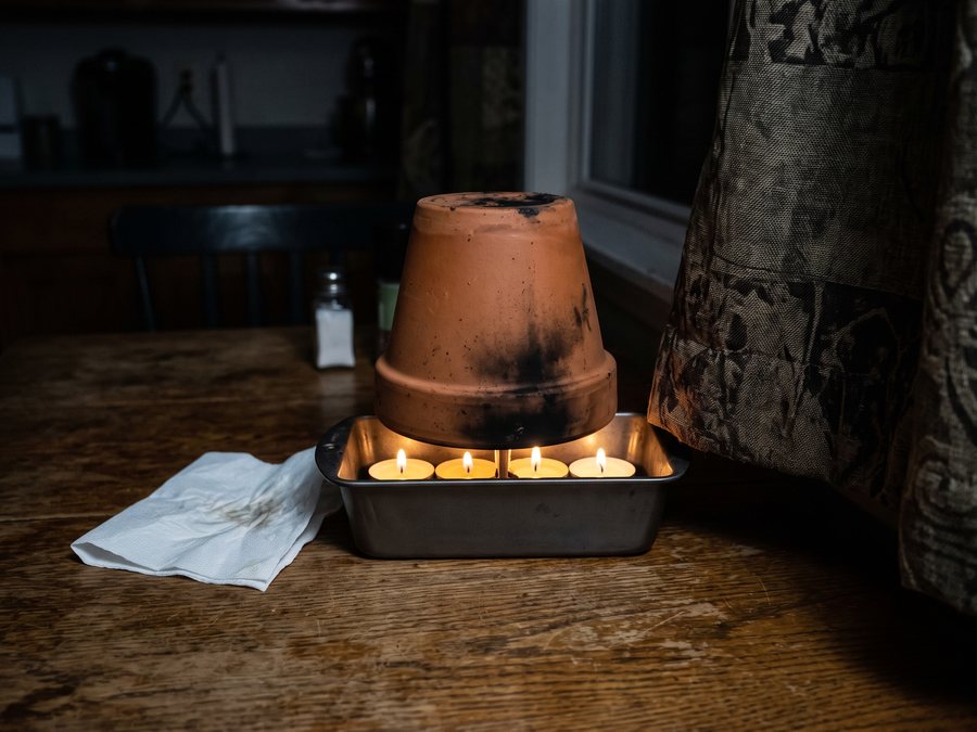No candle under a flowerpot